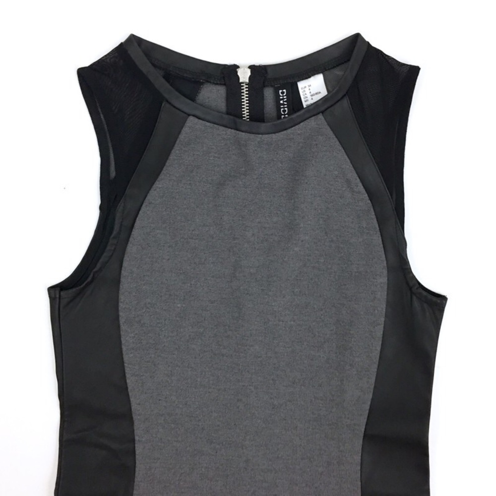 H&M grey & black dress